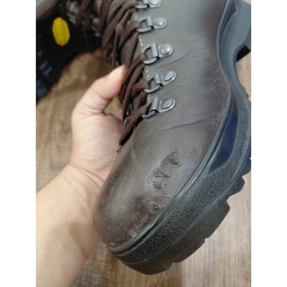 LL Bean Cresta Gore-Tex Brown Leather Hiking Boots Vibram Mens 9.5M main image 5